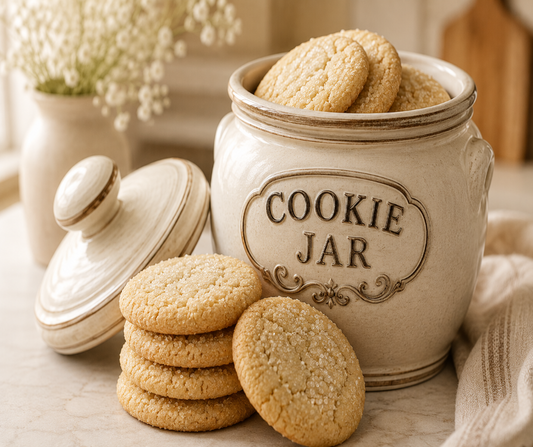 COOKIE JAR - Inspired by Snif Sugar Coat - Warm sugar cookies, golden butter, vanilla cream, and sweet cookie dough melt into tonka bean, buttery biscuit, and soft white musk. Available in Perfume Oil, Body Spray, Body Oil, and Lotion.