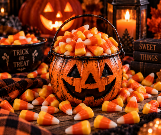 Candy Corn fragrance captures the nostalgic scent of classic candy corn with rich, creamy vanilla and buttery sweetness. Sweet, cozy and deliciously nostalgic. Available in Perfume Oil, Body Spray, Body Oil & Lotion