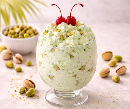 Pistachio Fluff - Inspired by EOS Creme de Pistachio - A warm hug from your favorite bakery, wrapped up in a bottle. Pistachio Fluff opens with toasted pistachio's nutty charm, sweet, slightly crunchy goodness, then melts into gooey, caramel-rich toffee that's pure indulgence. Soft, creamy woods drift in the background like the cozy comfort of freshly baked treats cooling on a windowsill. It's dessert-inspired playfulness that smells as delicious as it feels. Available in Perfume Oil, Body Spray, Body Oil