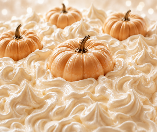 Vanilla Pumpkin Marshmallow blends warm spiced pumpkin, creamy vanilla, and fluffy marshmallow into a soft, sweet and cozy autumn gourmand fragrance. Available in Perfume Oil, Body Spray, Body Oil & Lotion