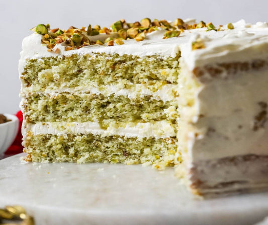 PISTACHIO DREAM CAKE - Experience a dreamy blend of cinnamon, honey, and coconut in this creamy, nutty, vanilla cake. Indulge in every bite of our Pistachio Dream Cake - it's a slice of heaven. Available in Perfume Oil, Body Spray, Body Oil & Lotion