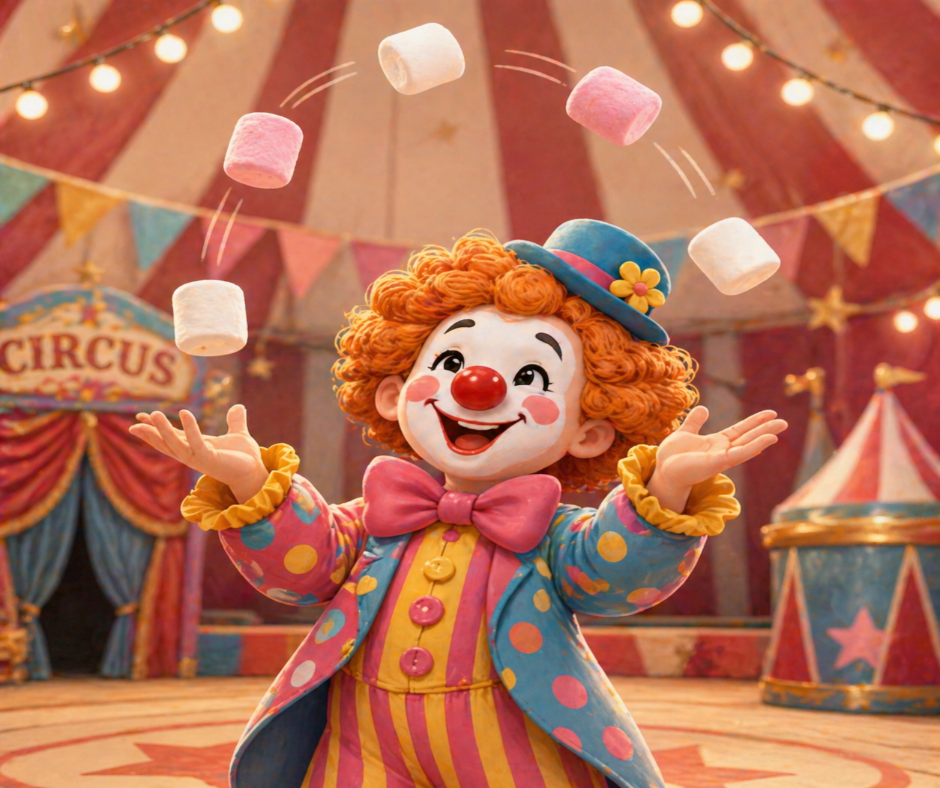 CIRCUS MARSHMALLOWS - A fusion of Three Ring Circus (Inspired by L'eau de Parfum), fresh vanilla &amp; marshmallow cream. A playful scent that begins with sugary cotton candy, tart red apple, and effervescent bergamot to transport you to a lively circus. As it settles, indulge in a cozy fusion of buttery popcorn, delicate freesia, and airy iris petals, forming a mouth-watering bouquet. Finally, surrender to the creamy caramel, vanilla cream, velvety vanilla bean, marshmallow cream, warm amber, and silky san