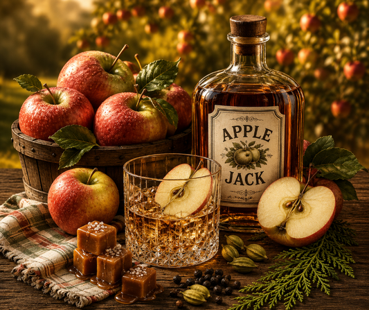 Fresh orchard apples, cardamom, bergamot, caramel, apple brandy, and cedarwood create Apple Jack, a warm unisex fragrance inspired by crisp autumn days. Available in Perfume Oil, Body Spray, Body Oil & Lotion