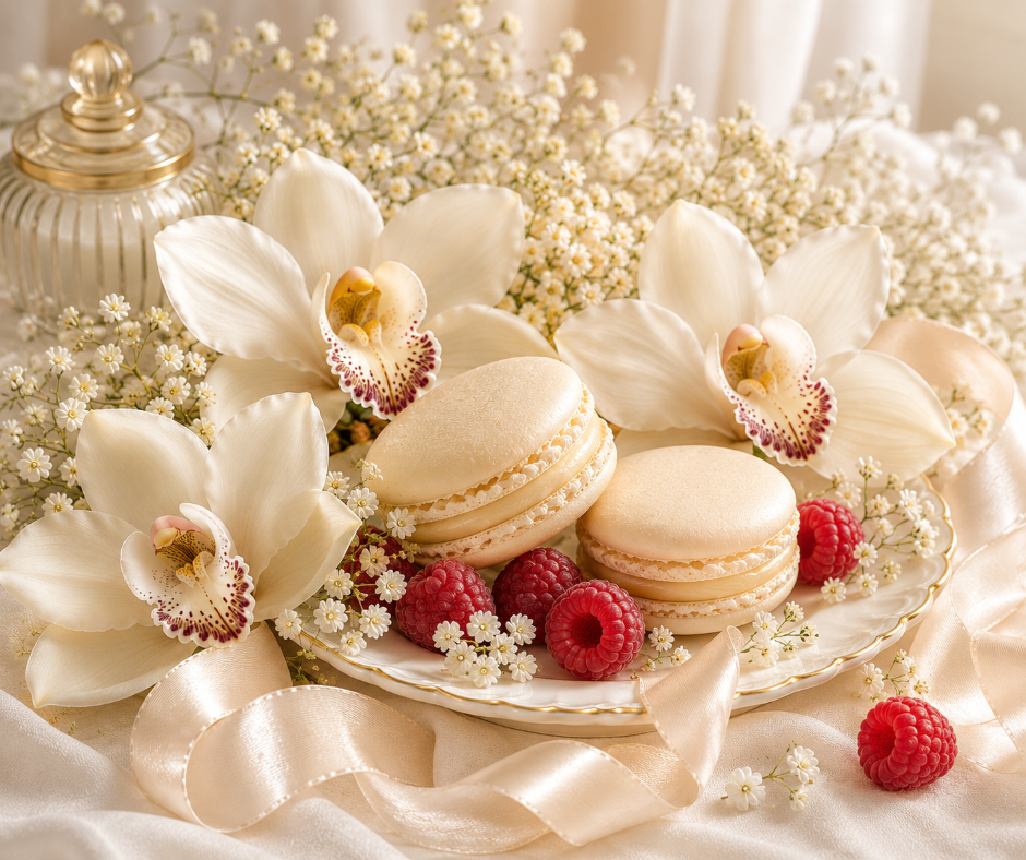 Creamy vanilla, soft sugar, delicate musk, and whispers of raspberry and cotton candy create a smooth, elegant gourmand with a vanilla-forward finish. Available in Perfume Oil, Body Spray, Body Oil & Lotion