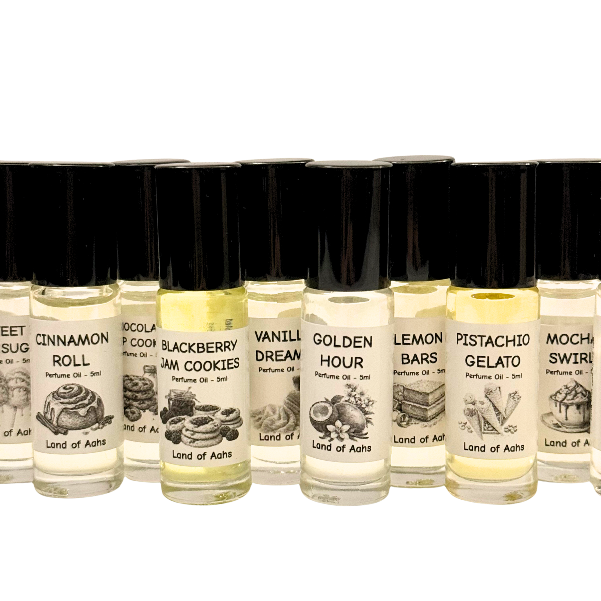 5ml Perfume Oil - Glass Roller with Stainless Steel Rollerball 