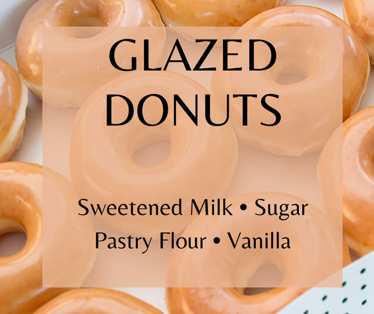 Glazed Donuts blends sweetened milk, sugar, pastry flour, and creamy vanilla for a delicious bakery fragrance. Available in Perfume Oil, Body Spray, Body Oil & Lotion.