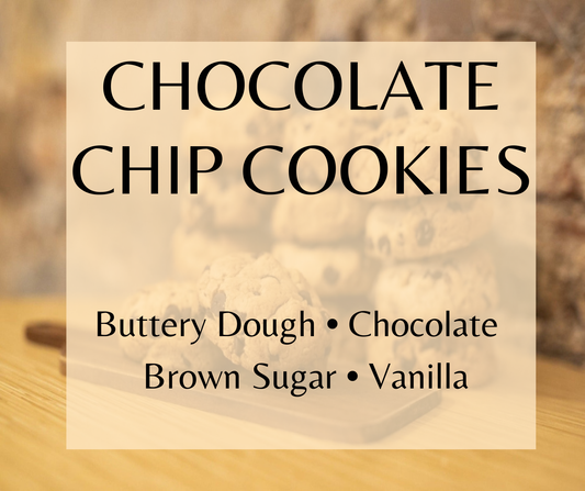 Chocolate Chip Cookies captures the aroma of freshly baked cookies with rich chocolate and buttery sweetness. Available in Perfume Oil, Body Spray, Body Oil & Lotion.