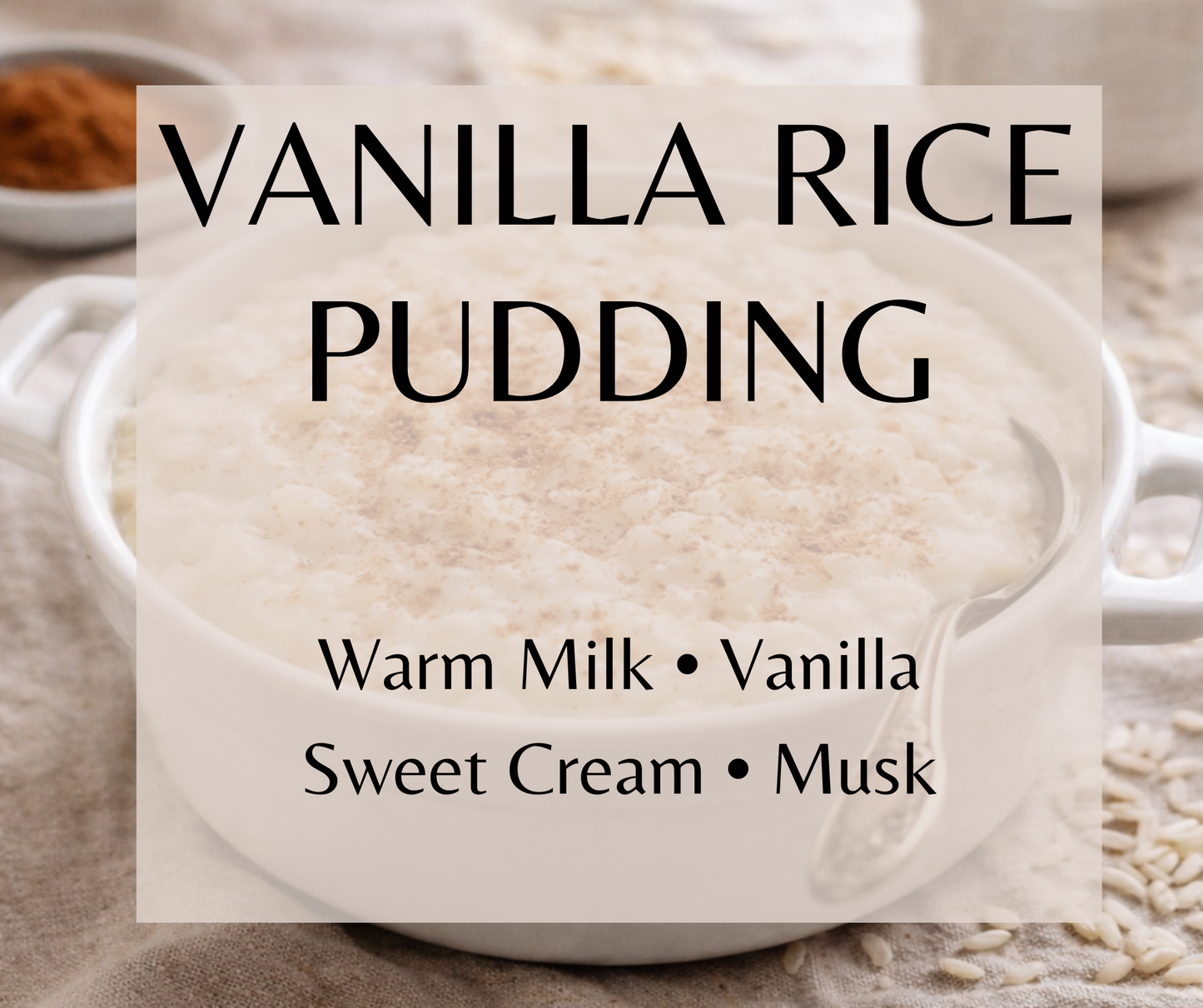 Vanilla Rice Pudding blends creamy rice pudding, warm milk, and soft vanilla for a cozy gourmand fragrance. Available in Perfume Oil, Body Spray, Body Oil & Lotion.