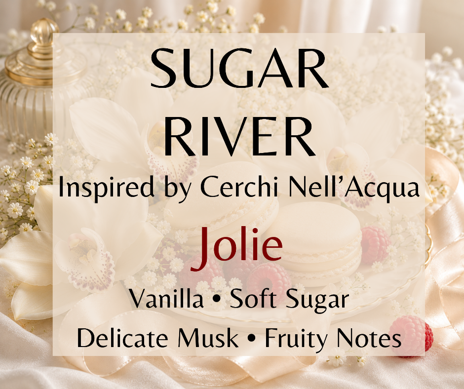 Creamy vanilla, soft sugar, delicate musk, and whispers of fruit create a smooth, elegant gourmand with a vanilla-forward finish. Available in Perfume Oil, Body Spray, Body Oil & Lotion