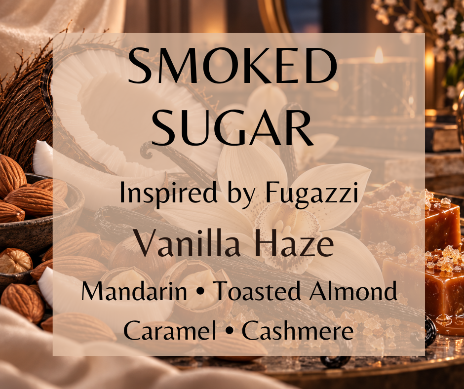 Smoked vanilla, toasted almond and hazelnut, coconut cream, burnt caramel, tonka, cashmere musk and amber create a rich, toasted gourmand.   Available in Perfume Oil, Body Spray, Body Oil & Lotion