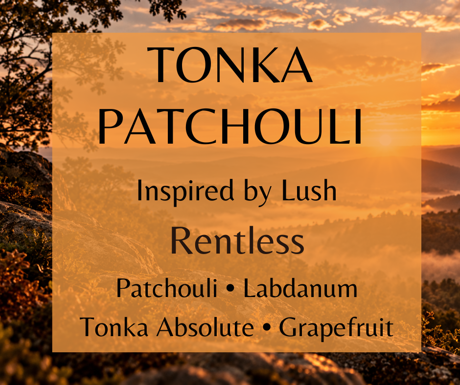 Earthy patchouli and warm labdanum blend with smooth tonka absolute and bright grapefruit for a rich, grounded fragrance with a fresh citrus lift.   Available in Perfume Oil, Body Spray, Body Oil & Lotion