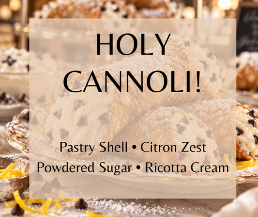 Crisp cannoli shell and powdered sugar meet whipped ricotta, vanilla, bittersweet chocolate, citron zest and sugared musk in a creamy Italian-inspired gourmand.   Available in Perfume Oil, Body Spray, Body Oil & Lotion