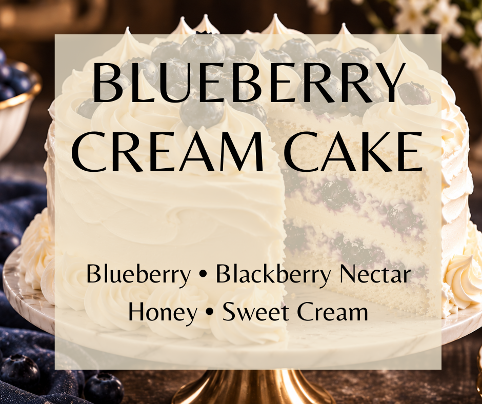 Juicy blueberries and blackberry nectar blend with vanilla sponge cake, golden honey, whipped vanilla, sweet cream and tonka for a fluffy gourmand.   Available in Perfume Oil, Body Spray, Body Oil & Lotion
