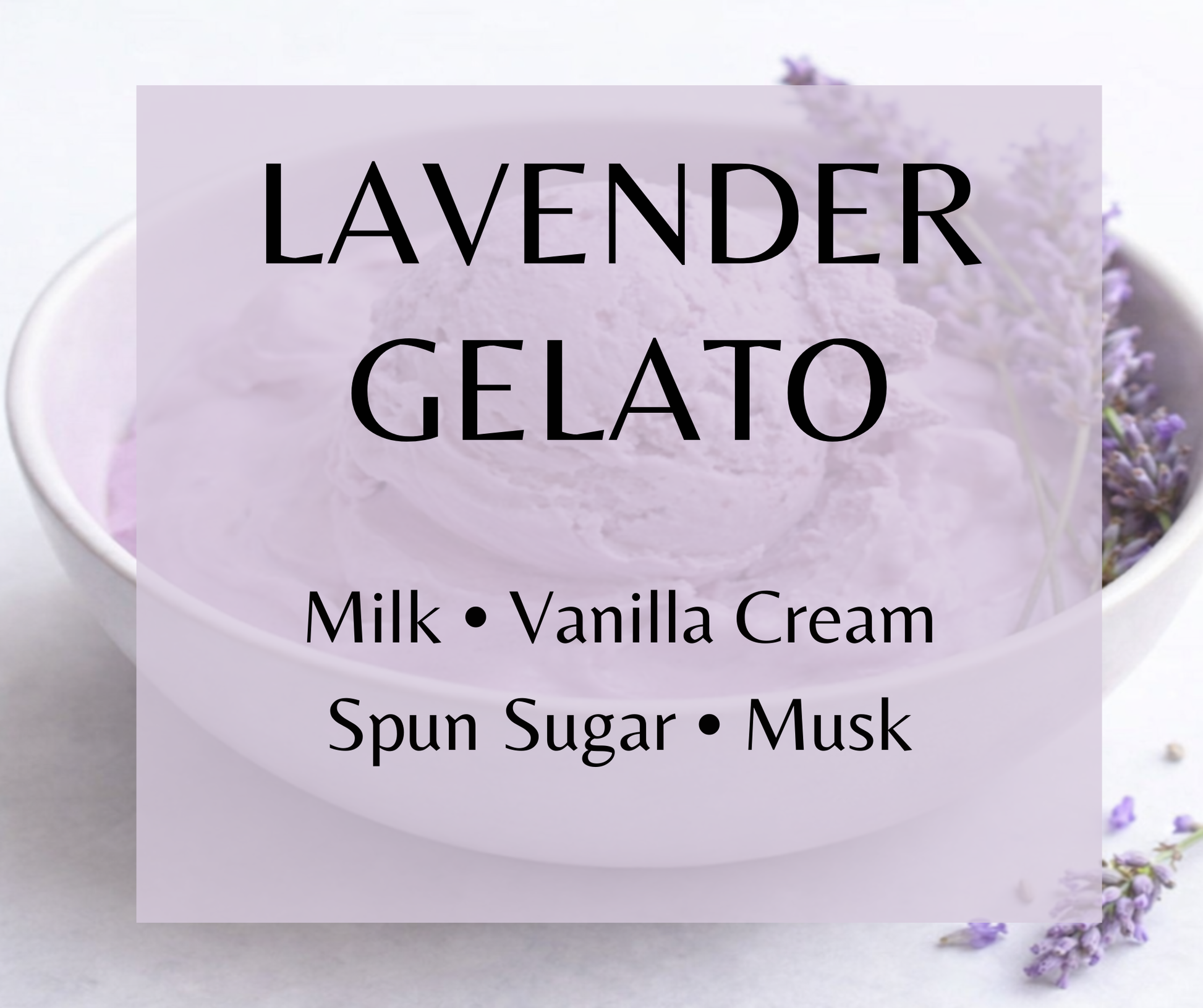 Lavender Gelato blends French lavender, vanilla cream, sugared milk, and soft musk into a sweet, comforting gourmand fragrance. Available in Perfume Oil, Body Spray, Body Oil & Lotion.