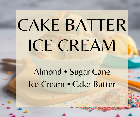 Cake Batter Ice Cream blends vanilla ice cream, cake batter, sugar cane, and almond for a rich gourmand fragrance. Available in Perfume Oil, Body Spray, Body Oil & Lotion