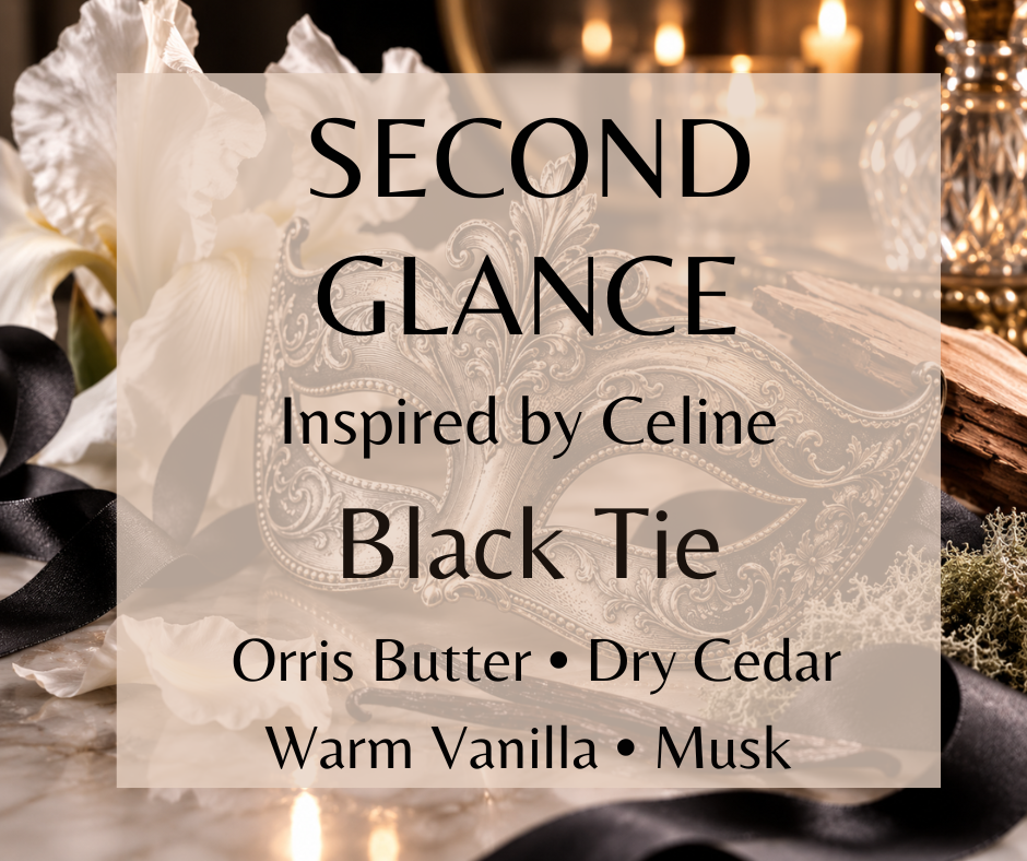 Second Glance blends creamy white orris, dry cedar, earthy tree moss, warm vanilla, and sheer musk into a smooth, intimate fragrance that wears close to the skin. Available in Perfume Oil, Body Spray, Body Oil & Lotion
