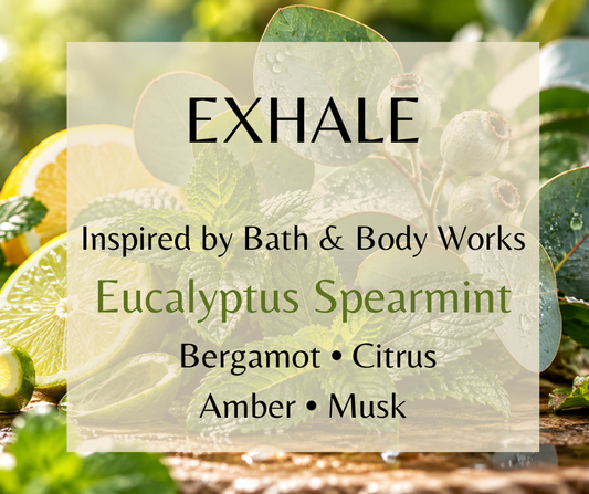 Bright bergamot and citrus meet refreshing spearmint and eucalyptus over soft musk, warm amber, and smooth woods in a crisp, clean fragrance.  Available in Perfume Oil, Body Spray, Body Oil & Lotion