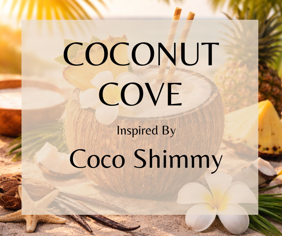 COCONUT COVE - Inspired by Snif Coco Shimmy - Close your eyes and feel the warmth. Coconut Cove is that golden-hour sensation bottled up, where juicy pineapple and fresh coconut water burst onto the scene like a splash of ocean spray, then melt into creamy coconut milk and sun-kissed skin. Sandalwood, tonka bean, and vanilla settle in like the lingering scent of sunscreen and salt air, wrapping you in an effortless glow that feels like late-afternoon sun on bare shoulders. Tropical without the attitude. Cre