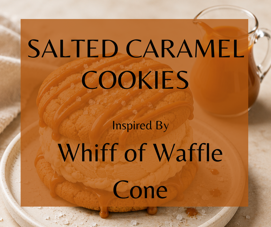 SALTED CARAMEL COOKIES - Inspired by Imaginary Authors Whiff of Waffle Cone - Buttery caramel and golden syrup melt into creamy vanilla ice cream and clouds of whipped cream. Warm cinnamon spice wraps around your senses, while a hint of amyris wood adds sophisticated sweetness and subtle woody richness. Pure comfort in a scent.  Available in Perfume Oil, Body Spray, Body Oil & Lotion. Dupe Type Clone