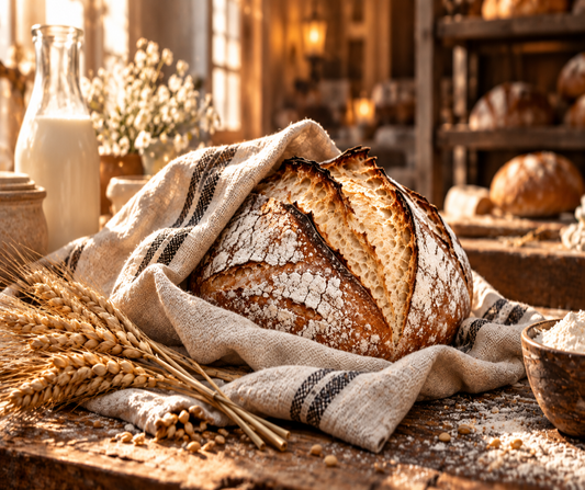 Crackled bread crust, churned butter and steamed milk soften into violet, sandalwood, airy vanilla, toasted cedar and creamy musk.   Available in Perfume Oil, Body Spray, Body Oil & Lotion