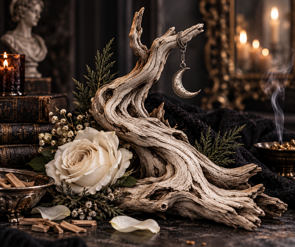 Ghostwood fragrance blends creamy sandalwood and cedar with cypress, rosewood, soft spices, amber and white musk for a smooth, powdery woody scent.  Available in Perfume Oil, Body Spray, Body Oil & Lotion