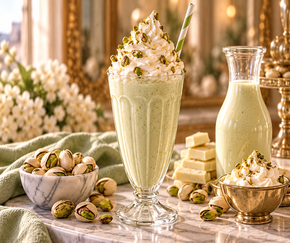 Toasted pistachio and pistachio cream melt into coconut, white cacao, whipped cream, bourbon vanilla, warm milk and marshmallow musk.   Available in Perfume Oil, Body Spray, Body Oil & Lotion