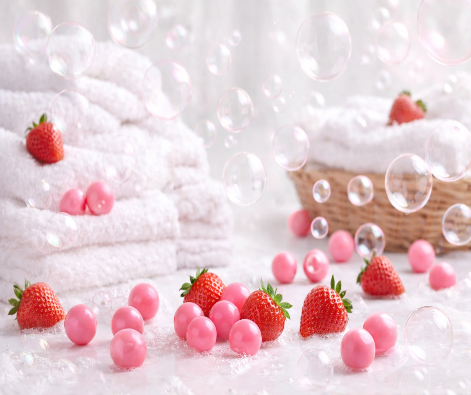 Strawberry Bubble Wash Perfume Oil, Body Spray, Body Oil, Lotion