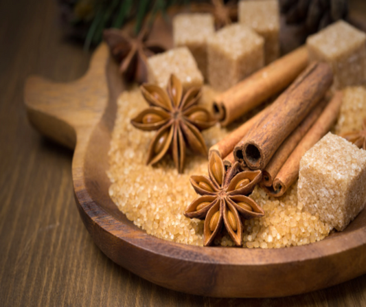 Cinnamon Spiced Vanilla - A warm blend of spices and vanilla.  Available in Perfume Oil, Body Spray, Body Oil & Lotion