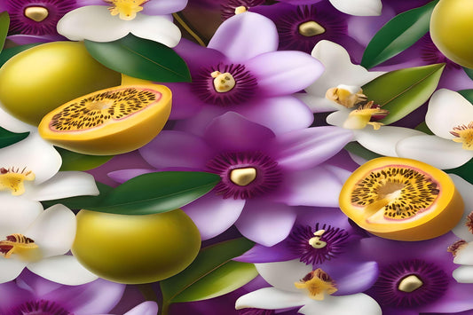 PASSIONFRUIT DELIGHT - Let yourself be swept away to sunny Brazilian beaches and sultry summer nights with this exquisite scent! The fusion of tangy passionfruit, fiery pink patchouli, luscious jasmine honey, cozy vanilla, and vibrant tiger orchid will awaken your senses and transport you to a world of endless indulgence. Available in Perfume Oil, Body Spray, Body Oil