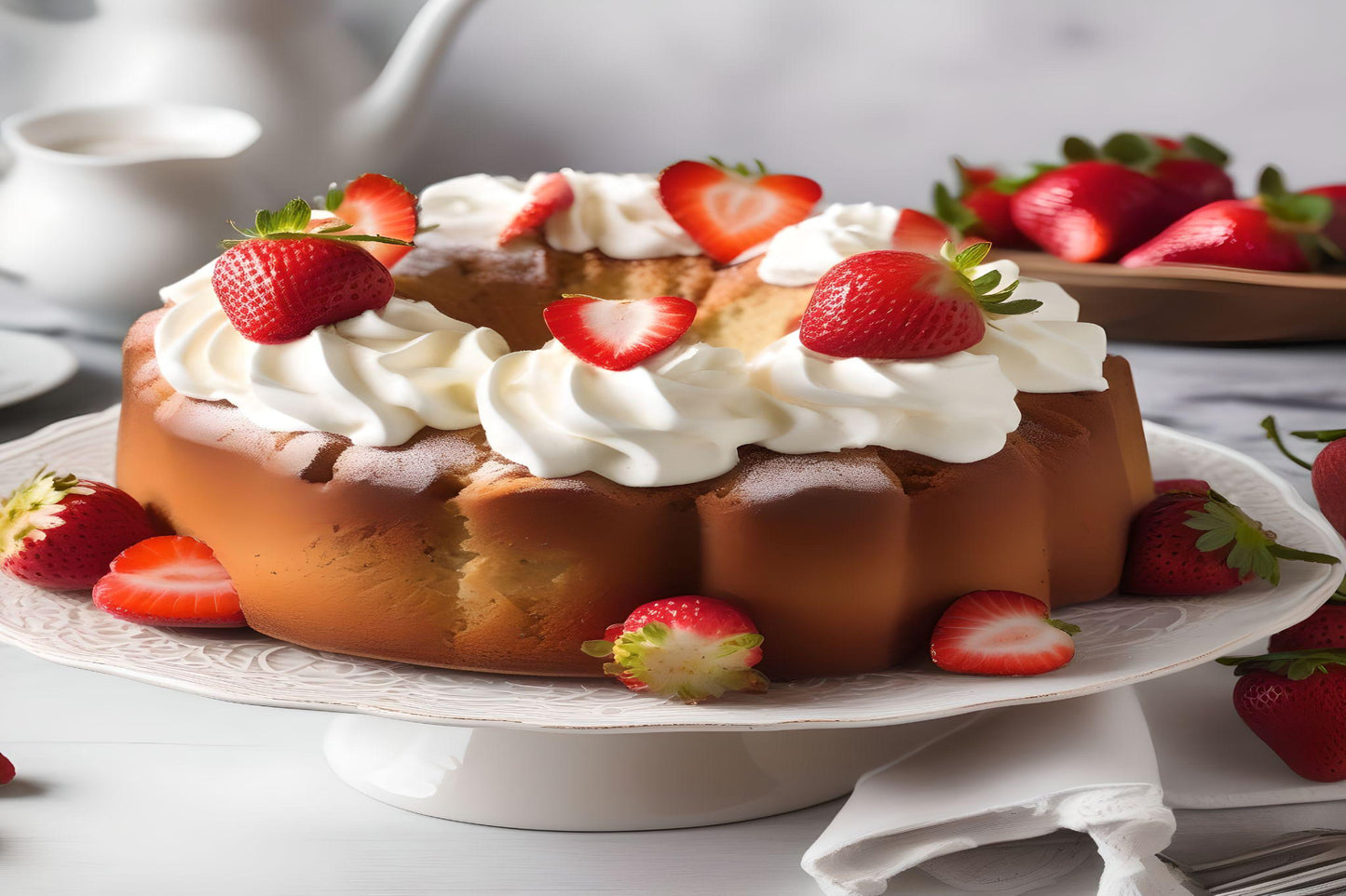 Strawberry Pound Cake