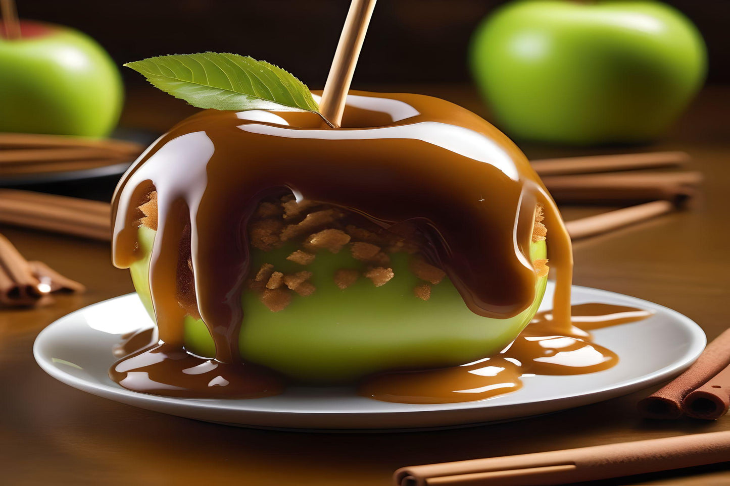CARAMEL APPLE - A tantalizing blend of crisp apple, rich caramel, and creamy vanilla with a hint of cinnamon. It's like biting into a freshly made caramel apple!  Available in Perfume Oil, Body Spray, Body Oil, Lotion