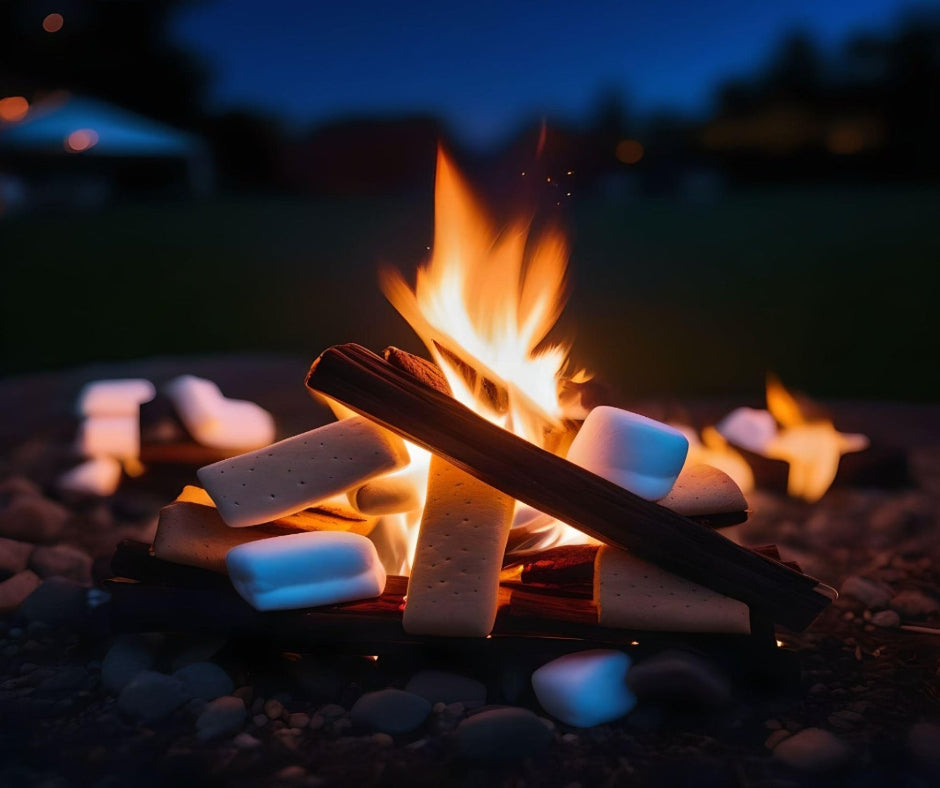 MARSHMALLOW NIGHTS - Travel to the beach and experience the magic of date nights and indulging in gooey s'mores by the fire. This scent combines the sweetness of marshmallows, the essence of summer evenings, and the delicious reminiscent scent of freshly toasted s'mores.  Available in Perfume Oil, Body Spray, Body Oil & Lotion