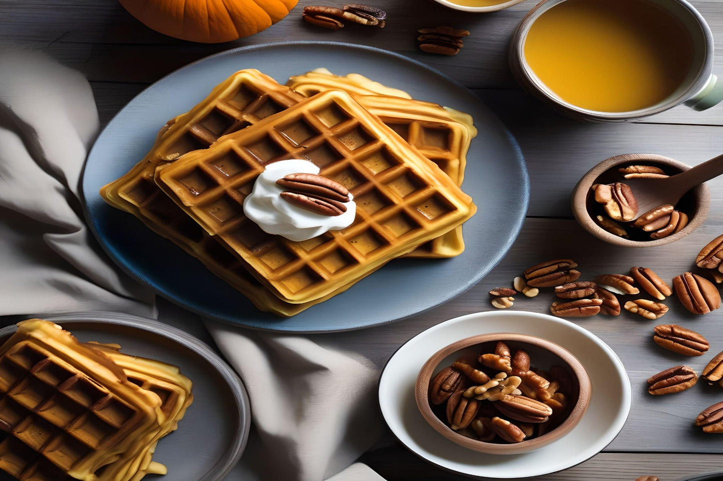 Pumpkin Pecan Waffles (BBW)