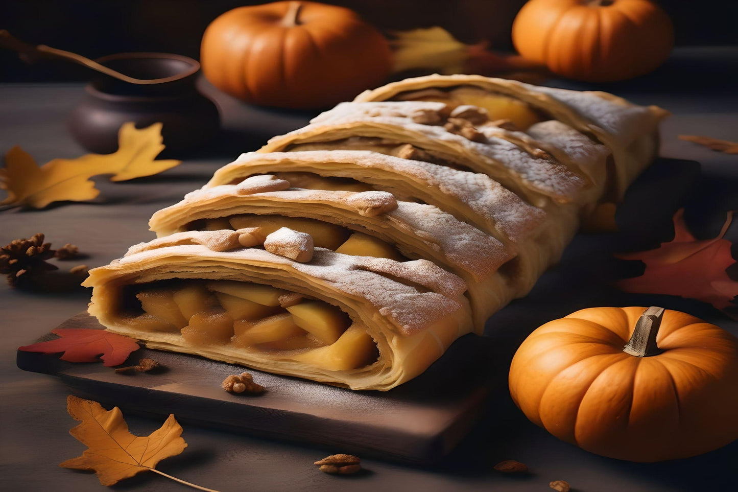 Apple Pumpkin Strudel