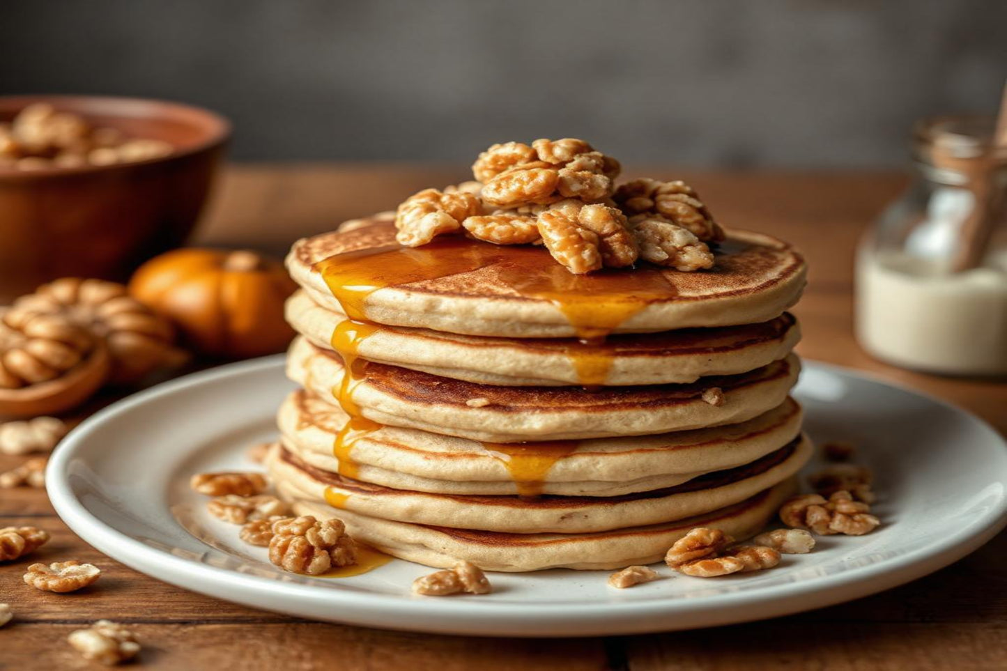 Maple Walnut Pancakes