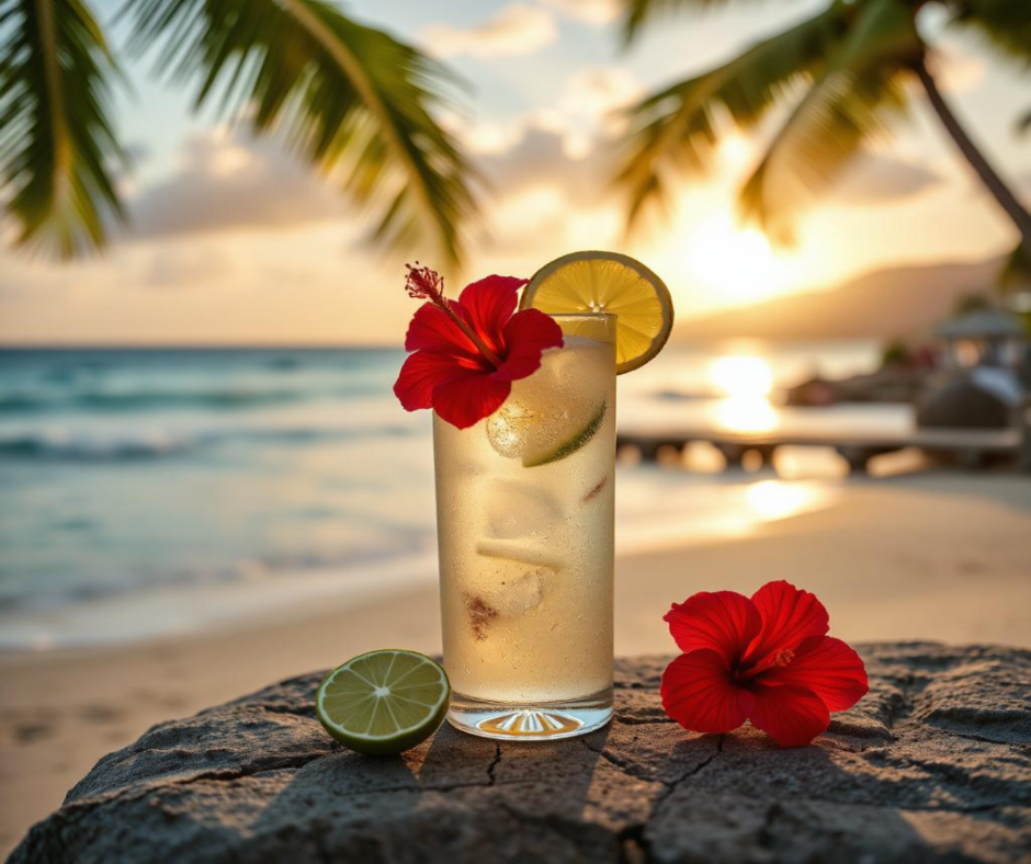 TROPICAL ESCAPE - Inspired by Simone Andreoli - Sunplosian - Aloha State of Mind - This scent brings together ripe mango and guava, perfectly paired with invigorating coconut water. A burst of tangy lime adds a refreshing kick, while tropical hibiscus flowers invoke the beauty of the islands. A warm base of white sandalwood grounds the fragrance, reminiscent of a peaceful beach at sunset.  Available in Perfume Oil, Body Spray, Body Oil & Lotion