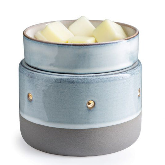 Glazed Concrete 2 in 1 Deluxe Wax Melt & Candle Warmer