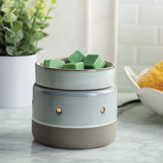 Glazed Concrete 2 in 1 Deluxe Wax Melt & Candle Warmer