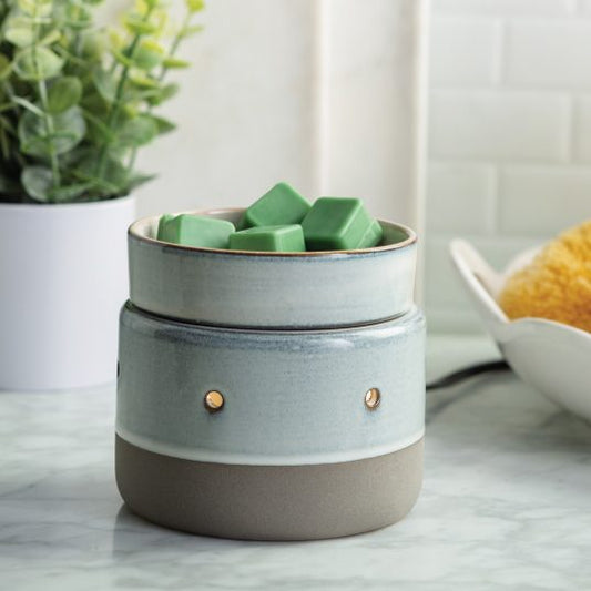 Glazed Concrete 2 in 1 Deluxe Wax Melt & Candle Warmer