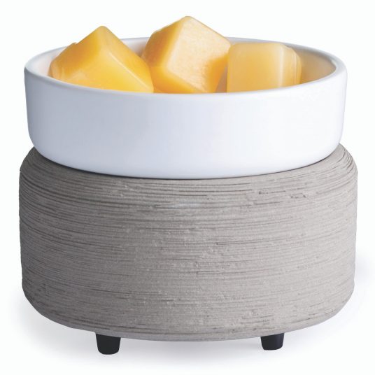 Grey Texture 2 in 1 Wax Melt & Candle Warmer