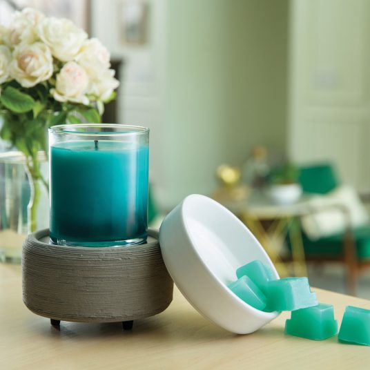 Grey Texture 2 in 1 Wax Melt & Candle Warmer
