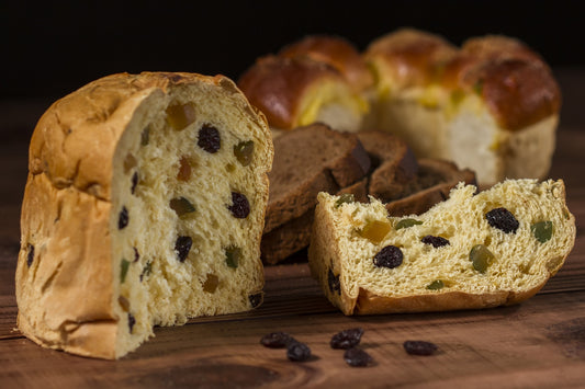 ITALIAN PANETTONE - This joyful fragrance draws its inspiration from the classic Italian panettone holiday cake. It begins with a delightful blend of rum-infused citrus and ginger, and gradually transitions into a comforting aroma of freshly baked buttery dough. The scent is further enhanced with hints of citrus peel, ginger, rum, vanilla, and butter.  Available in Perfume Oil, Body Spray, Body Oil, Shea Butter Lotion