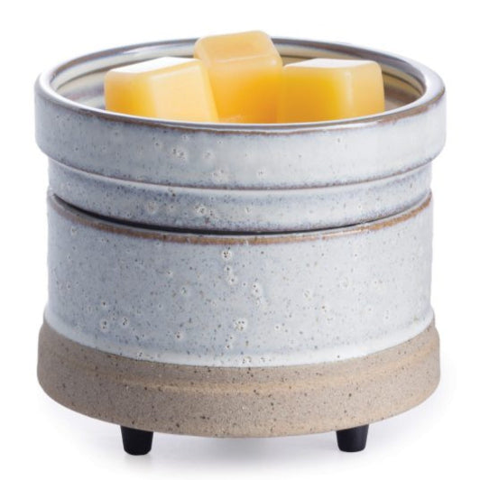 Rustic White 2 in 1 Wax Melt & Candle Warmer
