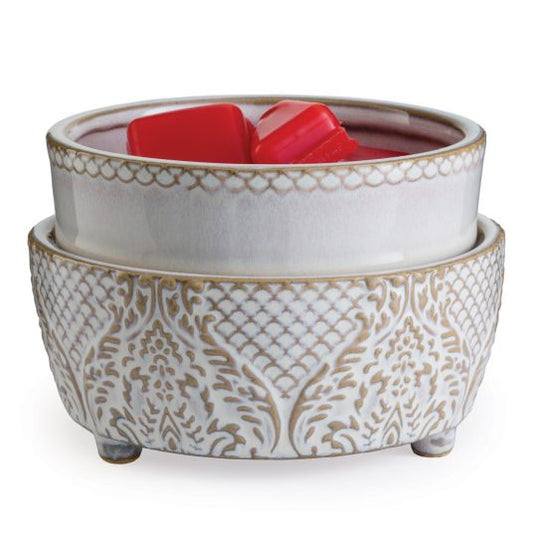 Vintage White 2 in 1 Wax Melt & Candle Warmer