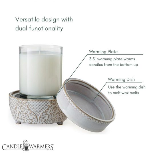 Vintage White 2 in 1 Wax Melt & Candle Warmer