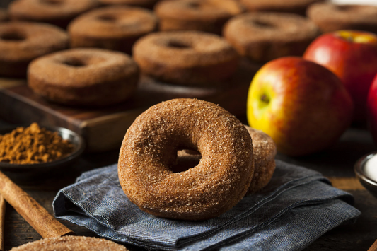APPLE CIDER DONUT - Apple cider accord which blends with a fried donut character. The fragrance has a spicy cinnamon accord which rests on a sweet, sugary vanilla base with tonka bean and musk.Available in Perfume Oil, Body Spray, Fragrance Oil, Solid Perfume, Soap, Lotion, Wax Melts, Cologne, Beard Balm and More. 